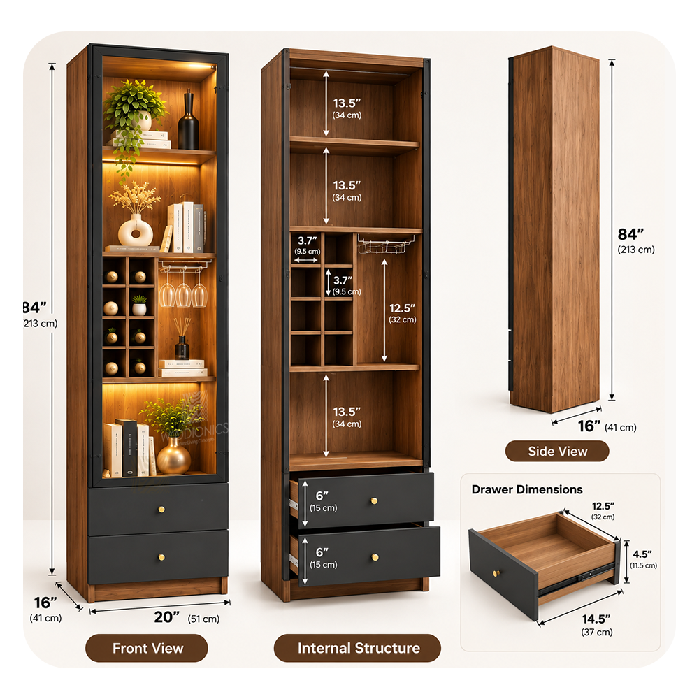 NEXUS Tall Display Cabinet - Image 4