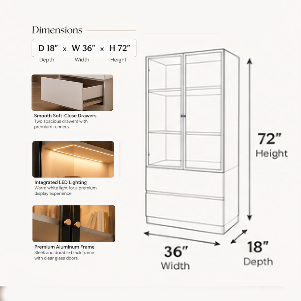 Vista Display Cabinet - Image 4