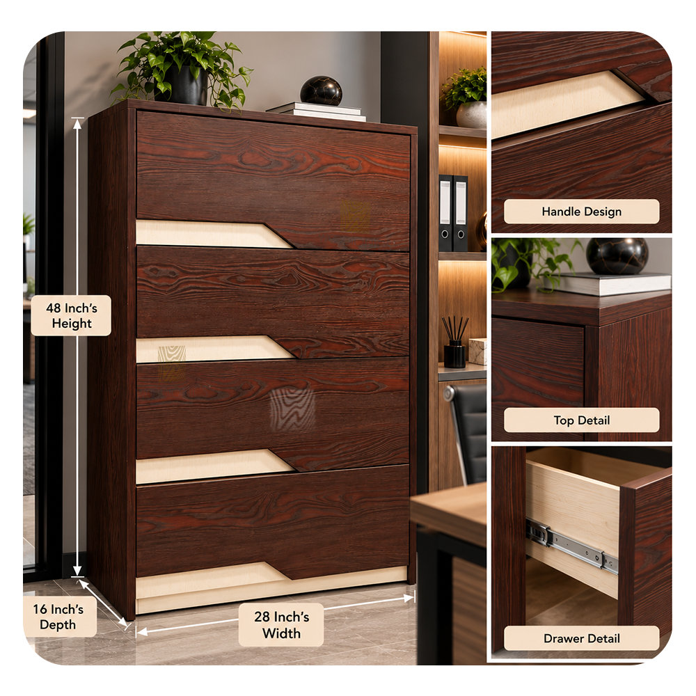 Premium 4-Drawer Storage Cabinet - Image 2